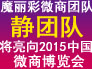 魔丽彩微商团队静团队将亮向2015中国微商博览会
